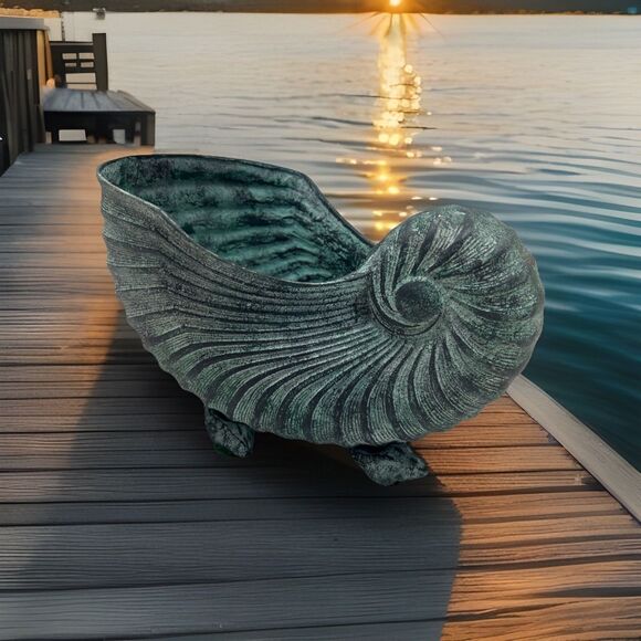 Toyo Other - Toyo Made In Korea - 8 1/2” Vintage Snail Shaped Planter - VGC W/ Patina ‼️READ